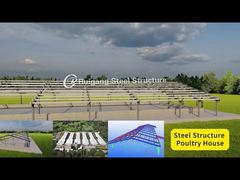 鉄骨構造の養鶏場の建物