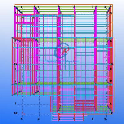 近代的な広幅鋼鉄ビル 多階建ての軽量金属ビル