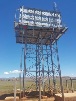 カスタマイズされたサイズと高さ ホットディプ 鋼筋構造枠 高層水タンク スタンドタワー 10m