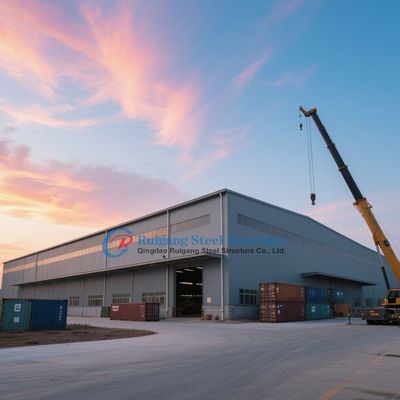 軽量鉄骨構造倉庫のモジュール式およびプレハブ鋼構造建物、耐久性のある立体工場