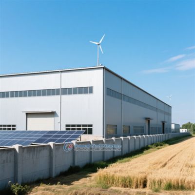 亜鉛メッキまたは塗装仕上げのカスタムスチール構造倉庫