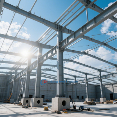 Low-maintenance High-strength Steel Structure Godown With Space-efficient Large-span Steel Structure 