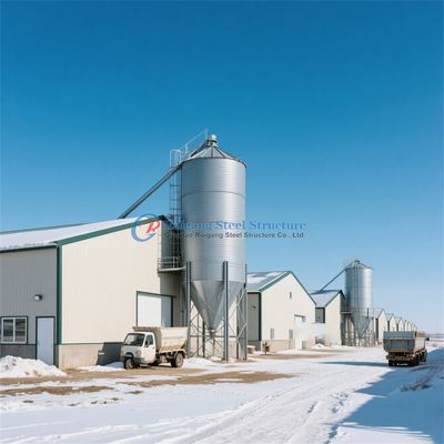 鶏場 鋼鉄構造 Q235 Q345 鋼鉄の家畜の建物