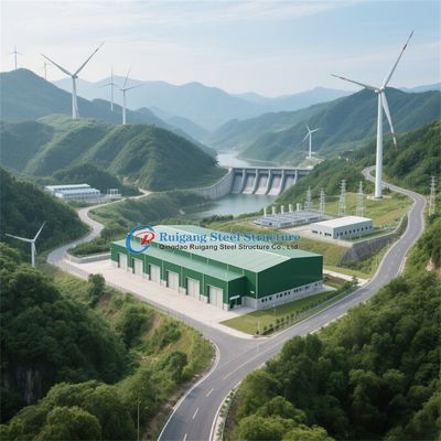 Low Price Metal Building Pre-Engineered Structural Steel Workshop Warehouse with Crane